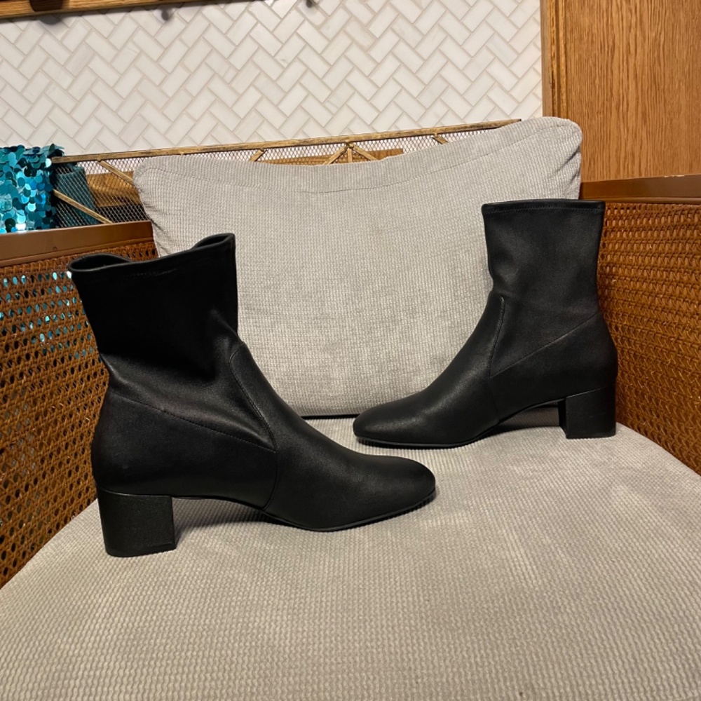 STUART WEITZMAN Sofia 50 stretch-leather sock boots - Picture 9 of 11